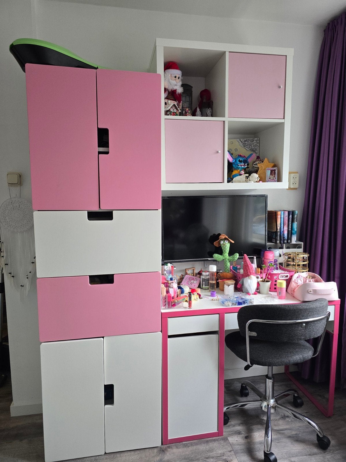 Halfhoogslaper/ meidenkamer, Ophalen, Gebruikt, 90 cm, Eenpersoons