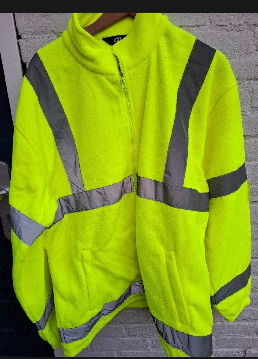 gele en oranje reflecterende fleece vest maat 2XL, Ophalen, Nieuw, Dames, Jas