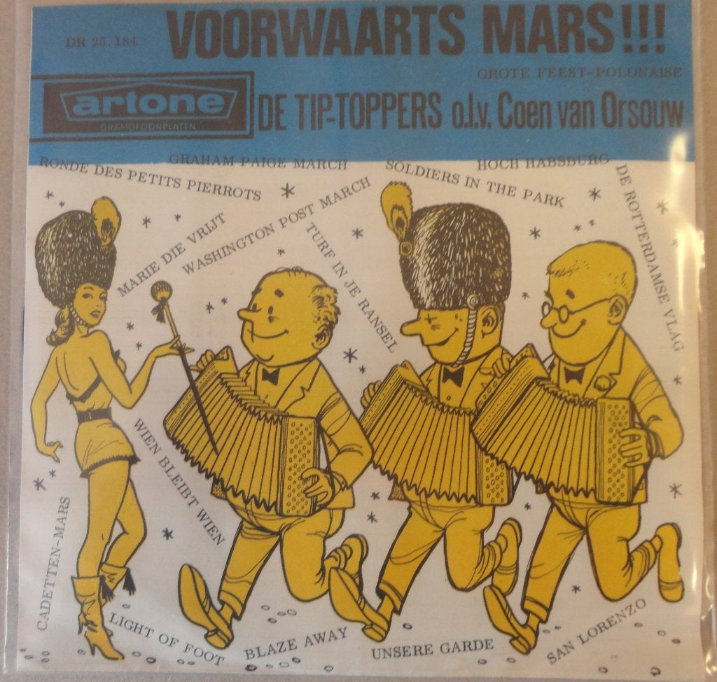 De Tip Toppers > Voorwaarts mars, Ophalen of Verzenden, Gebruikt, 7 inch, Nederlandstalig