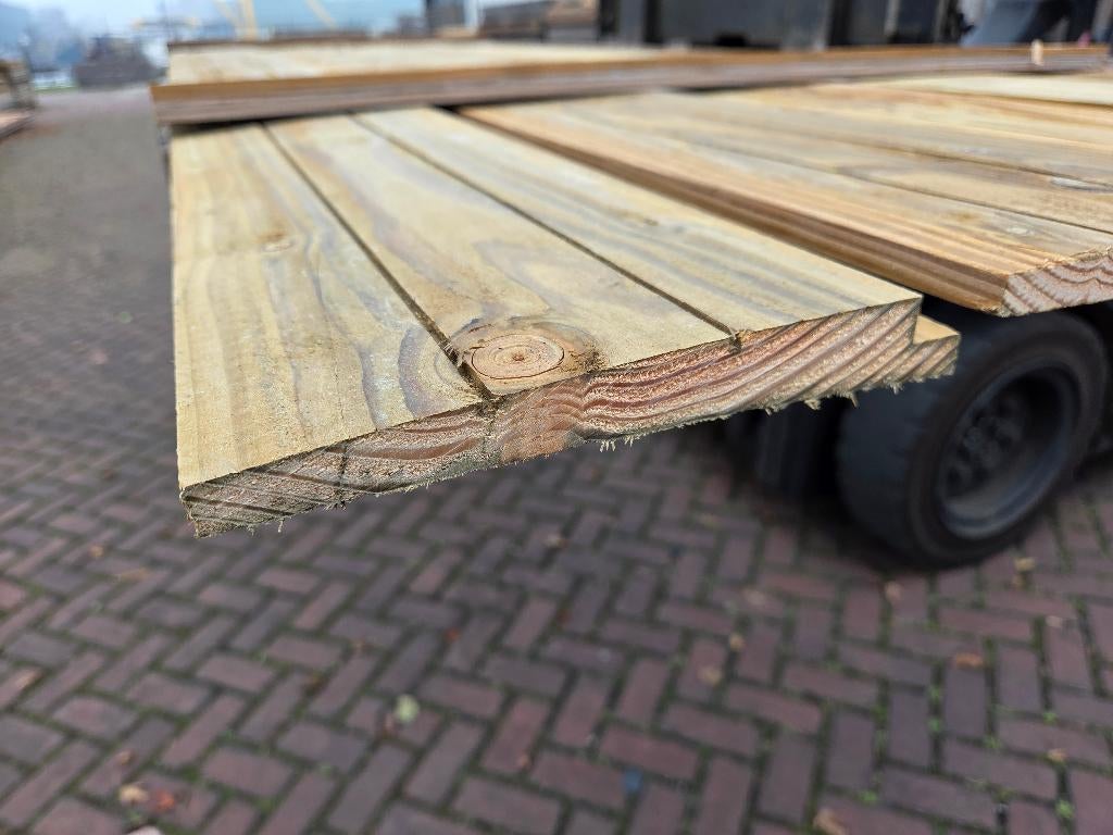 2.72 m² Zweeds Rabat - Geïmpregneerd - nr: TP655, Ophalen, Nieuw, 250 cm of meer, Planken