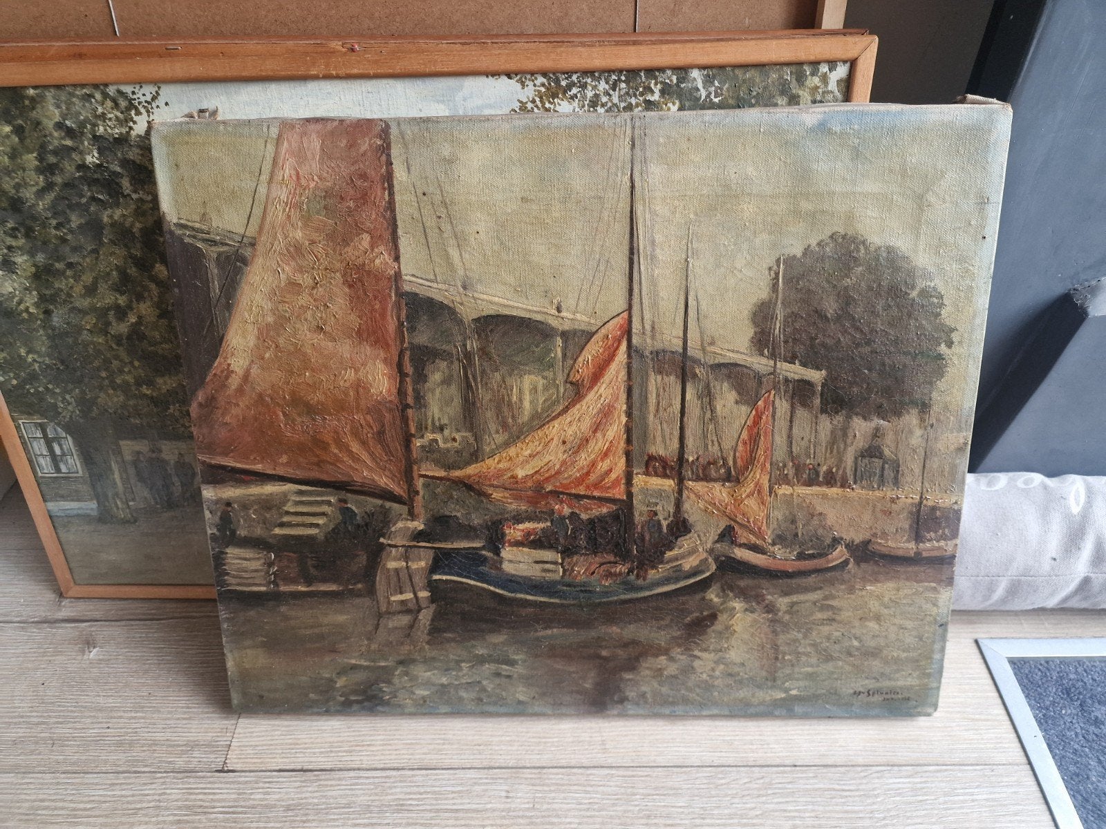 oude schilderij, Ophalen