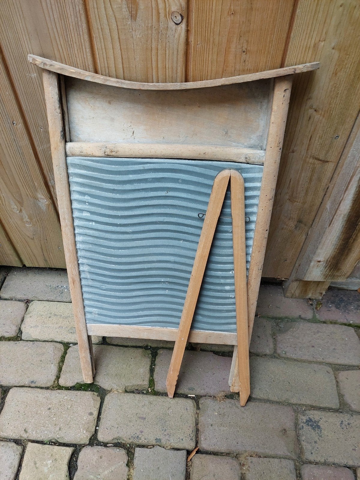 Oud Wasbord  met wastang, Ophalen