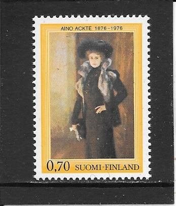 Finland geboortedag A. Ackté, Ophalen of Verzenden, Finland, Postfris