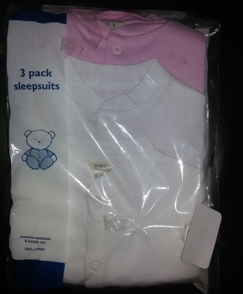 3 meisjes sleepsuits maat 62 NIEUW (10525) a, Meisje, Baby Co-ordinates, Nieuw, Ophalen of Verzenden