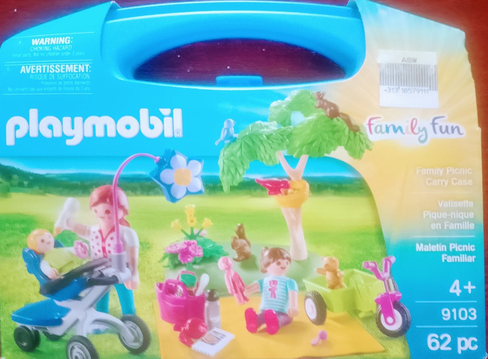 Family Fun Familie Picknick Carry Case 9103, Kinderen en Baby's, Speelgoed | Playmobil, Ophalen of Verzenden, Zo goed als nieuw