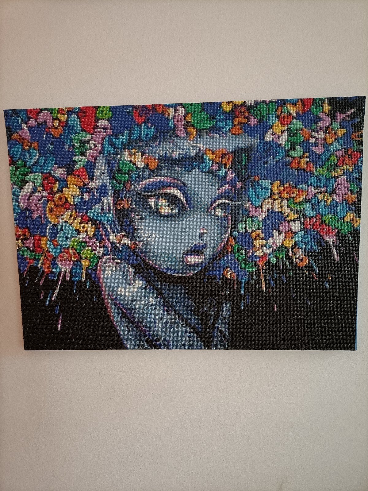 Diamond Painting 'Bloemenmeisje', Ophalen, Nieuw, 50 tot 75 cm, Overige typen