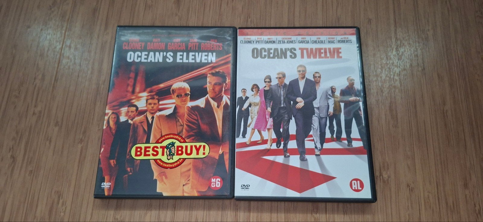 Ocean's Eleven & Ocean's Twelve DVD, Nederlands, Actiethriller, Ophalen of Verzenden, Vanaf 6 jaar