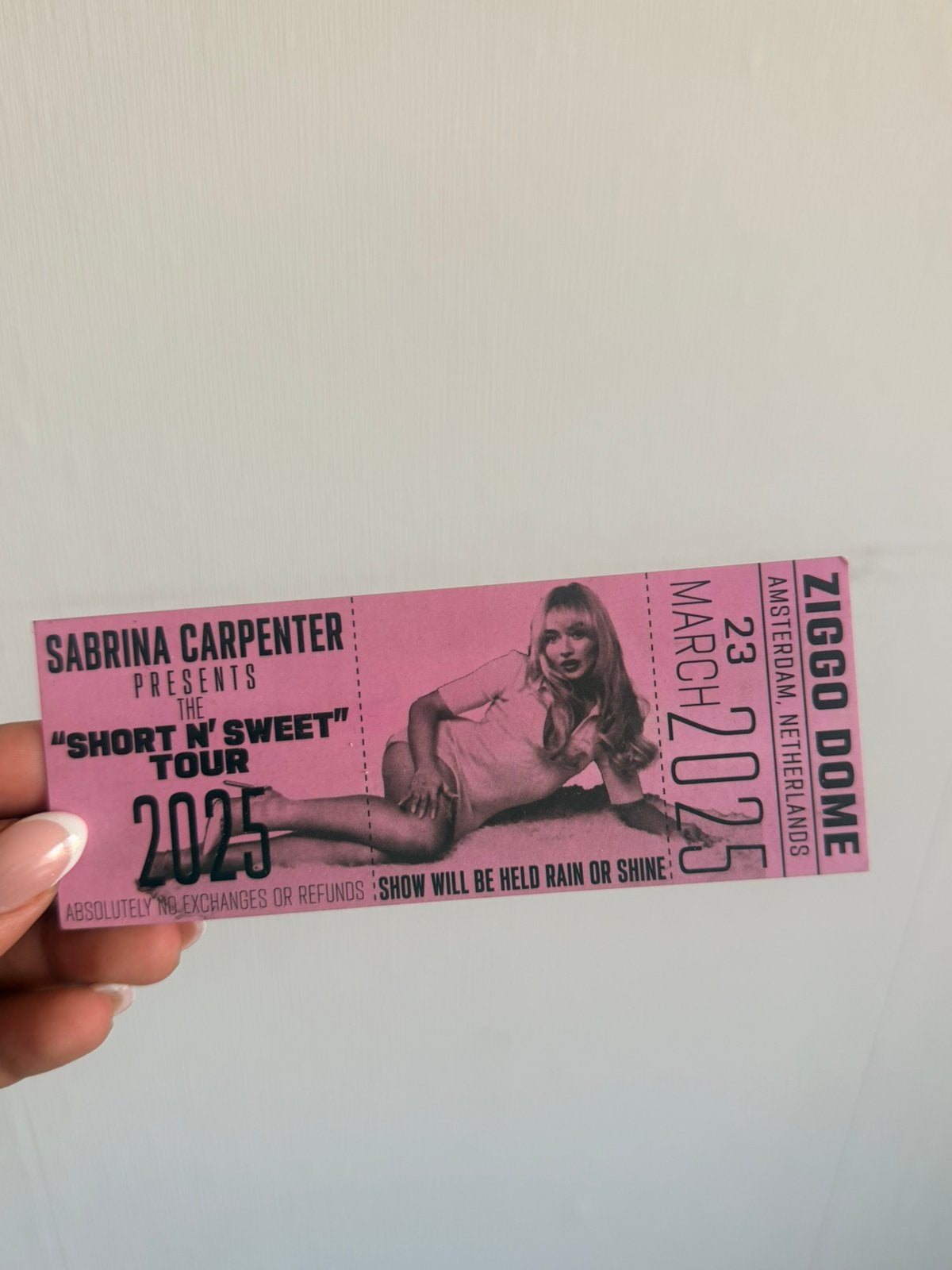 Sabrina Carpenter Collectable Ticket, Tickets en Kaartjes, Eén persoon, Maart
