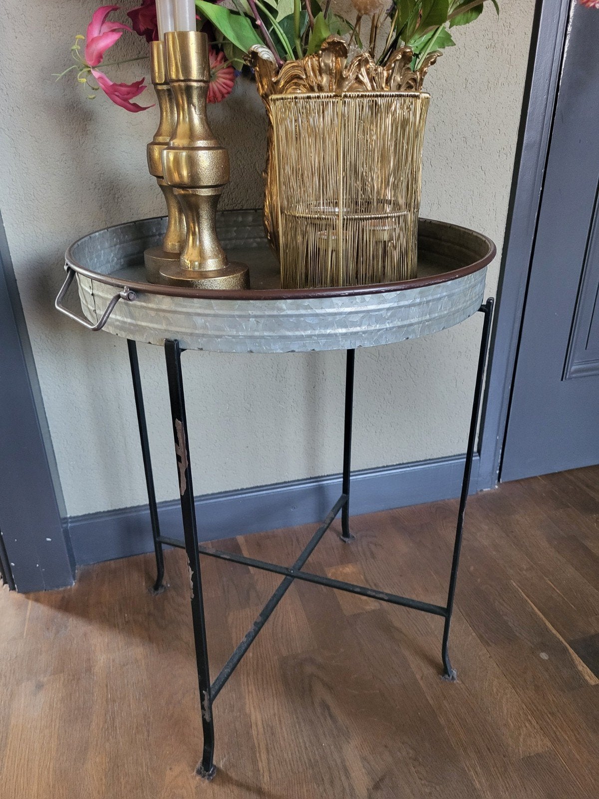 tafeltje, Huis en Inrichting, Ophalen, 25 tot 50 cm, Rond, 50 tot 100 cm
