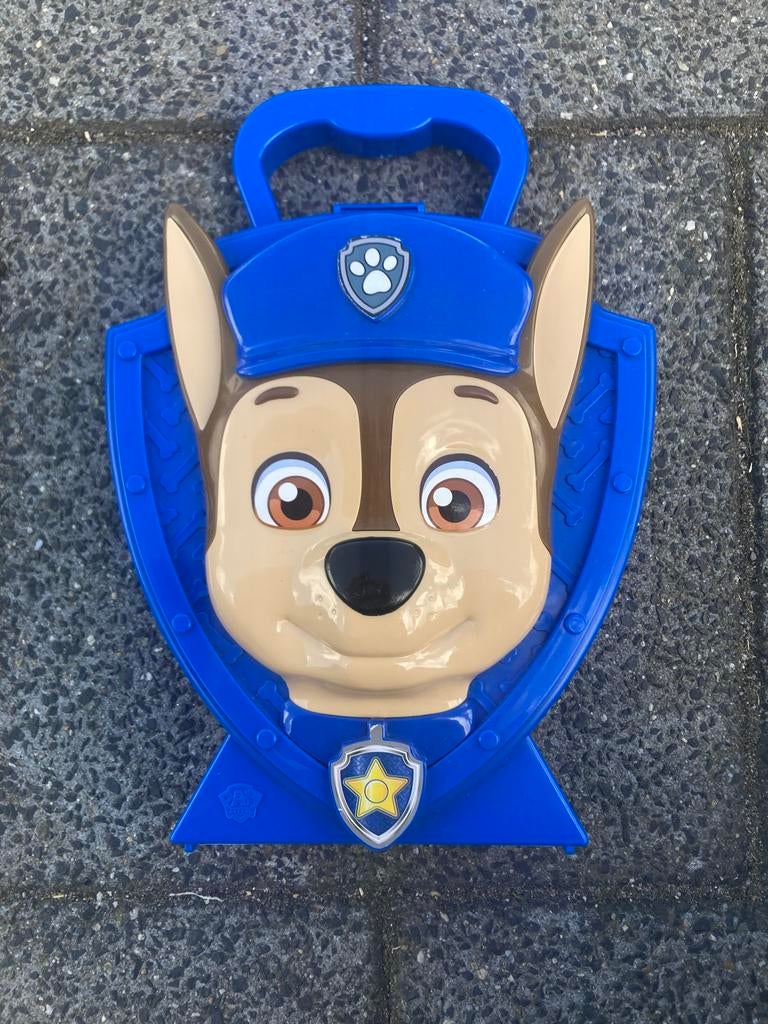 Paw Patrol Chase speelset/opbergkoffer, Ophalen of Verzenden, Gebruikt, Jongen of Meisje