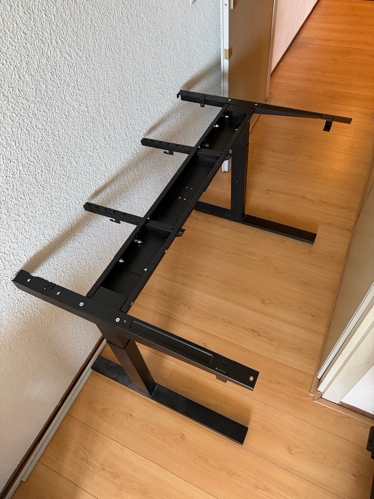 IKEA Mittzon bureau onderstel zwart, in hoogte verstelbaar, Ophalen, Gebruikt, Metaal, In hoogte verstelbaar