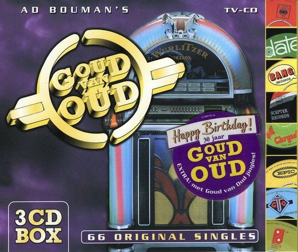 Various – Ad Bouman's Goud Van Oud (66 Original Singles), Ophalen of Verzenden, Gebruikt, Pop