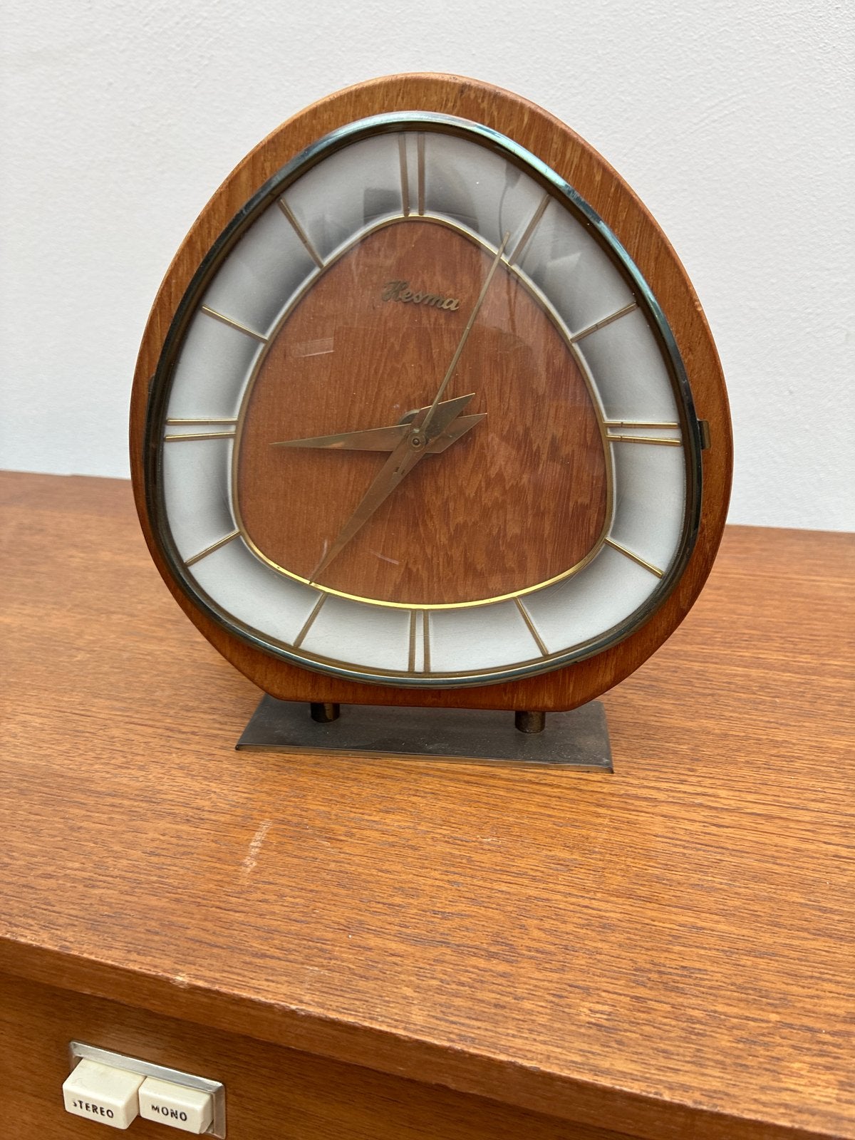 Vintage Hesma tafelklok - Jaren '60 design, Ophalen