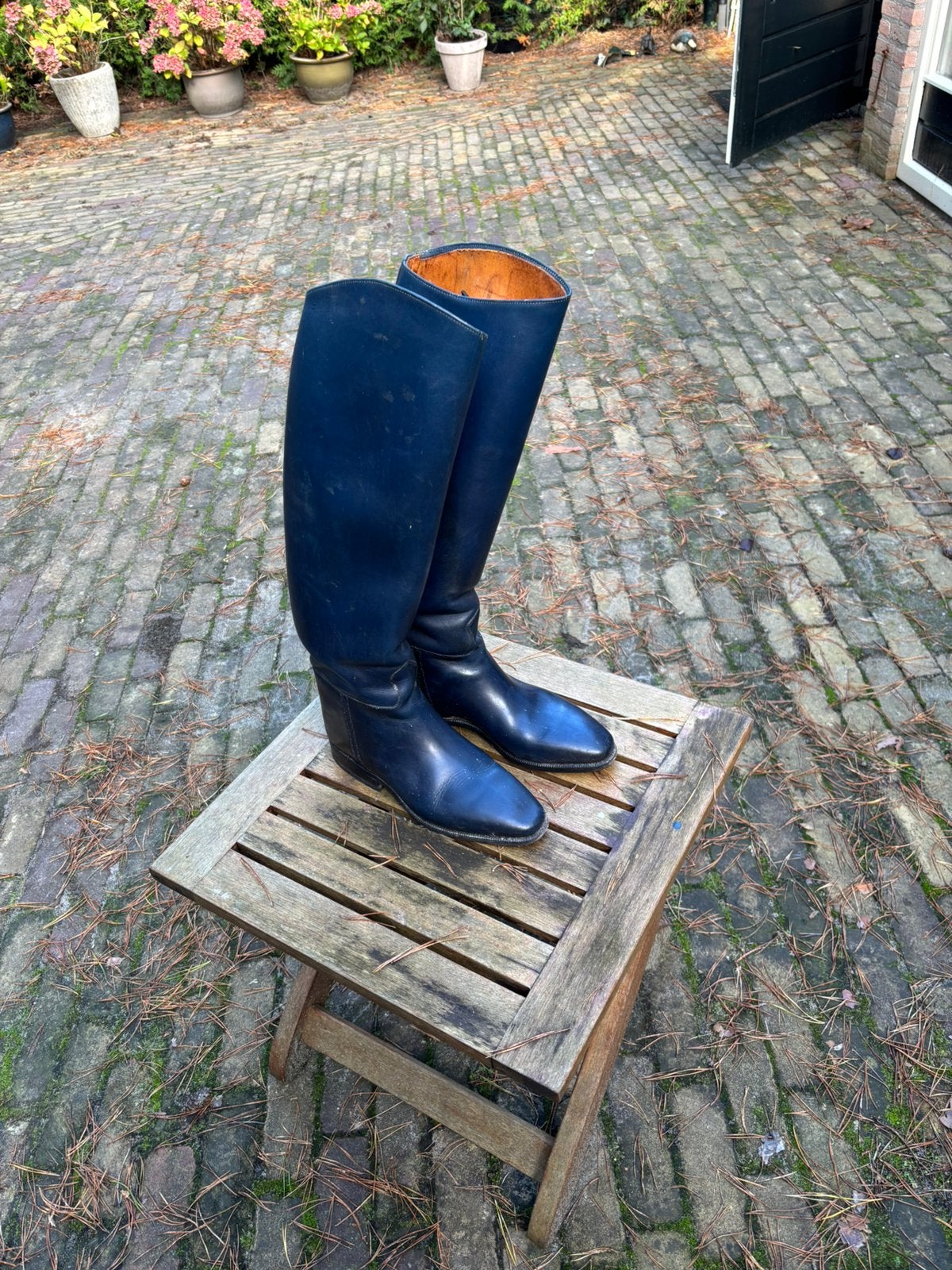 Mooie leren rijlaarzen Petrie maat 39, Dieren en Toebehoren, Dressuur, Met grip, Ophalen of Verzenden, Zo goed als nieuw
