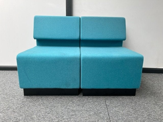 Blauwe bank, Ophalen, Gebruikt, 75 tot 100 cm, Tweepersoons
