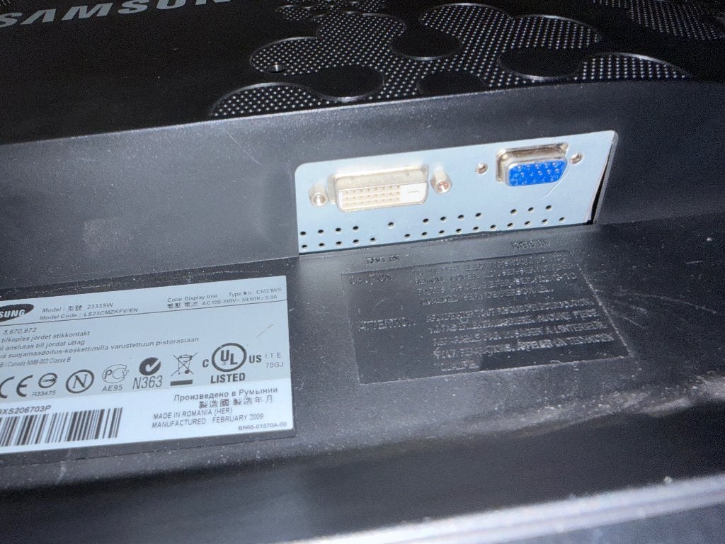 Monitor Samsung syncmaster 2232BW, Gebruikt, Kantelbaar, Ophalen of Verzenden, Overige resoluties