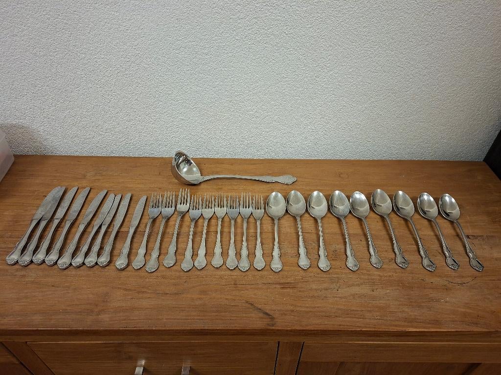 Sierlijk 9-persoons bestek set, Ophalen of Verzenden