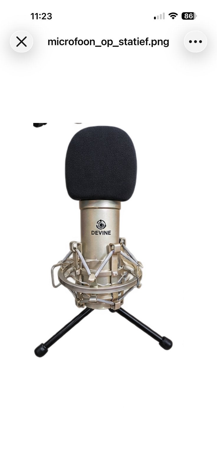Studio mic en scherm, Muziek en Instrumenten, Ophalen of Verzenden, Zo goed als nieuw, Studiomicrofoon
