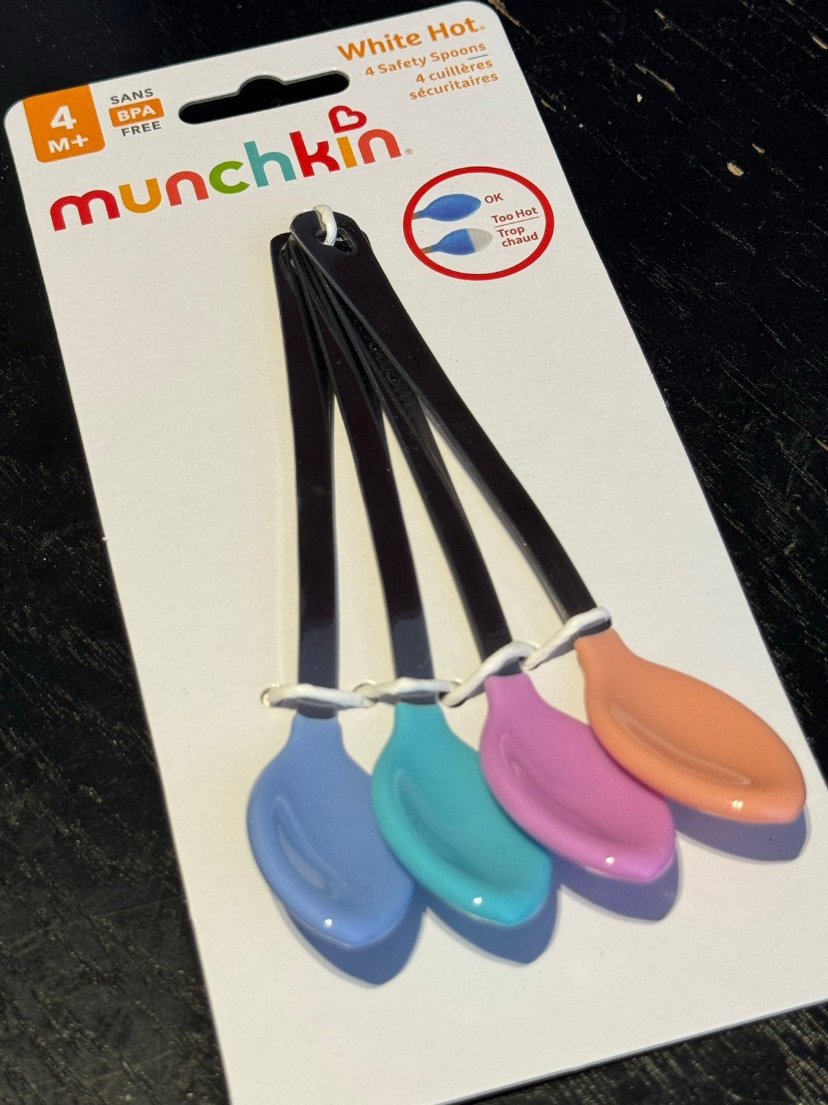 Munchkin White Hot Veiligheidslepels - 4 stuks, Overige merken, Nieuw, Ophalen of Verzenden, Lepel