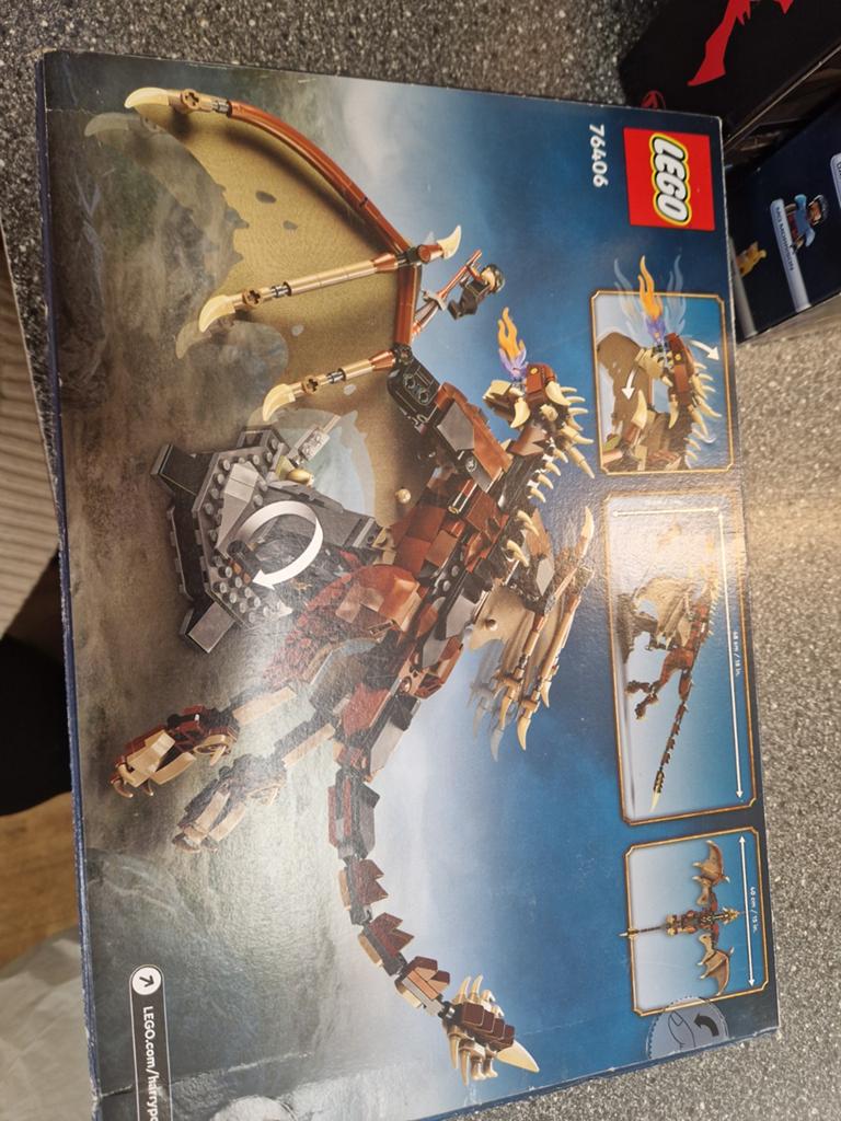 LEGO Harry Potter Hongaarse Hoornstaart Draak 76406, Lego, Harry Potter, Ophalen of Verzenden, Zo goed als nieuw