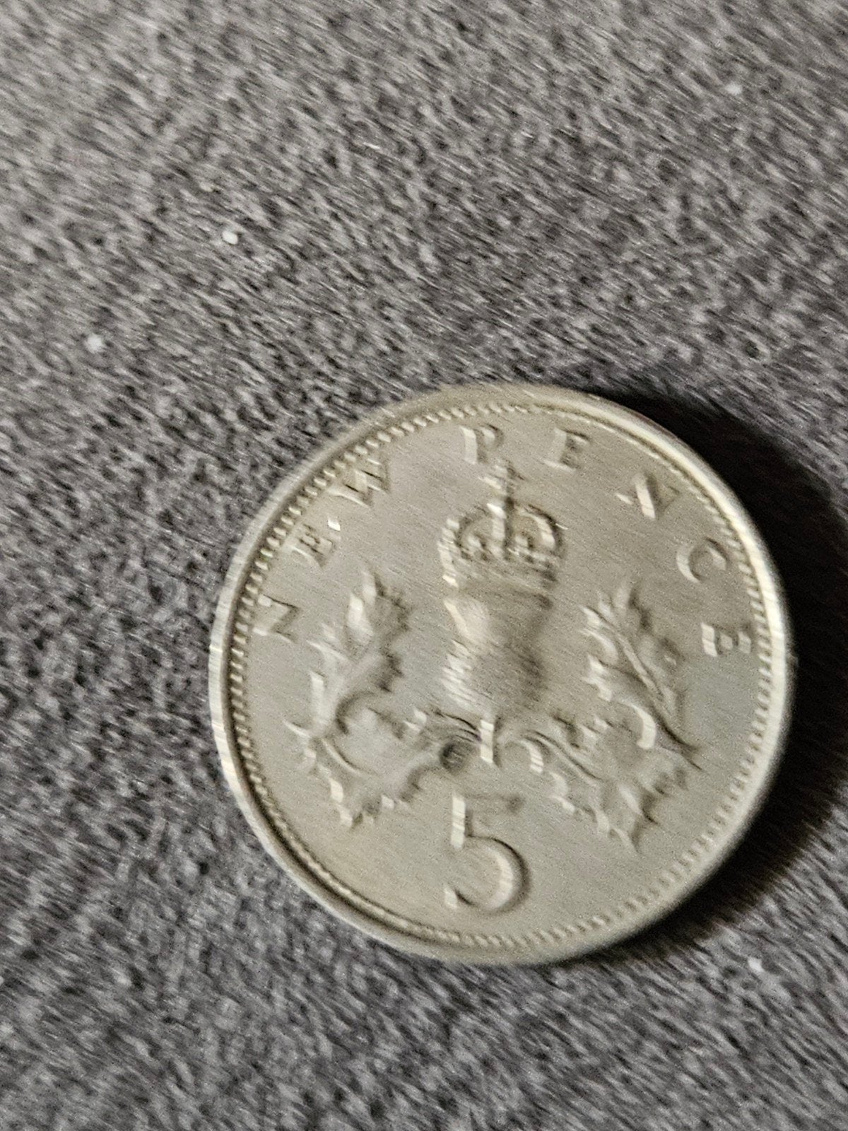 5 New Pence munt 1971 Elizabeth II, Ophalen of Verzenden
