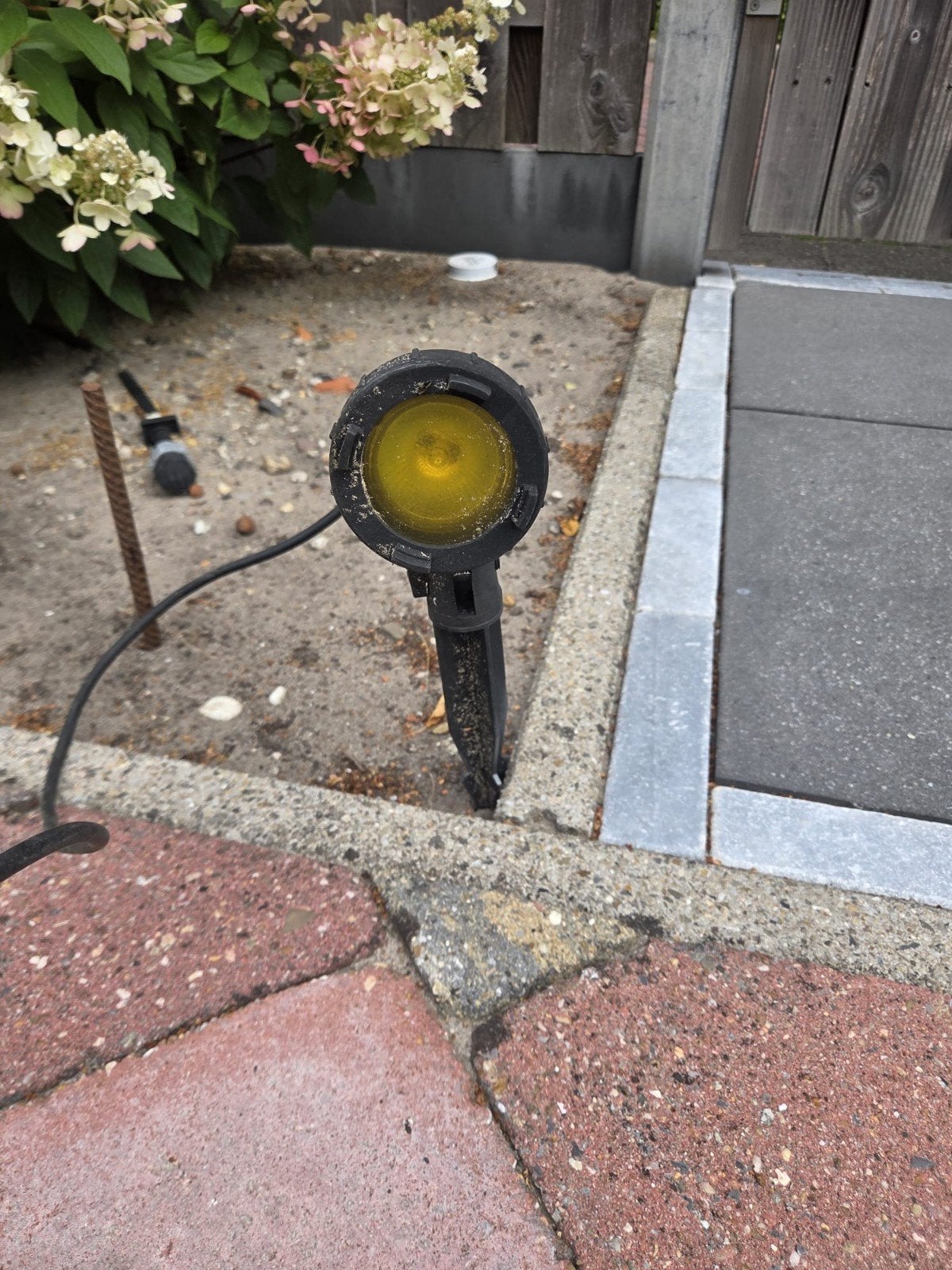 Buitenlamp met grondpin - Gebruikt, Ophalen, Kunststof, Gebruikt, Minder dan 50 watt