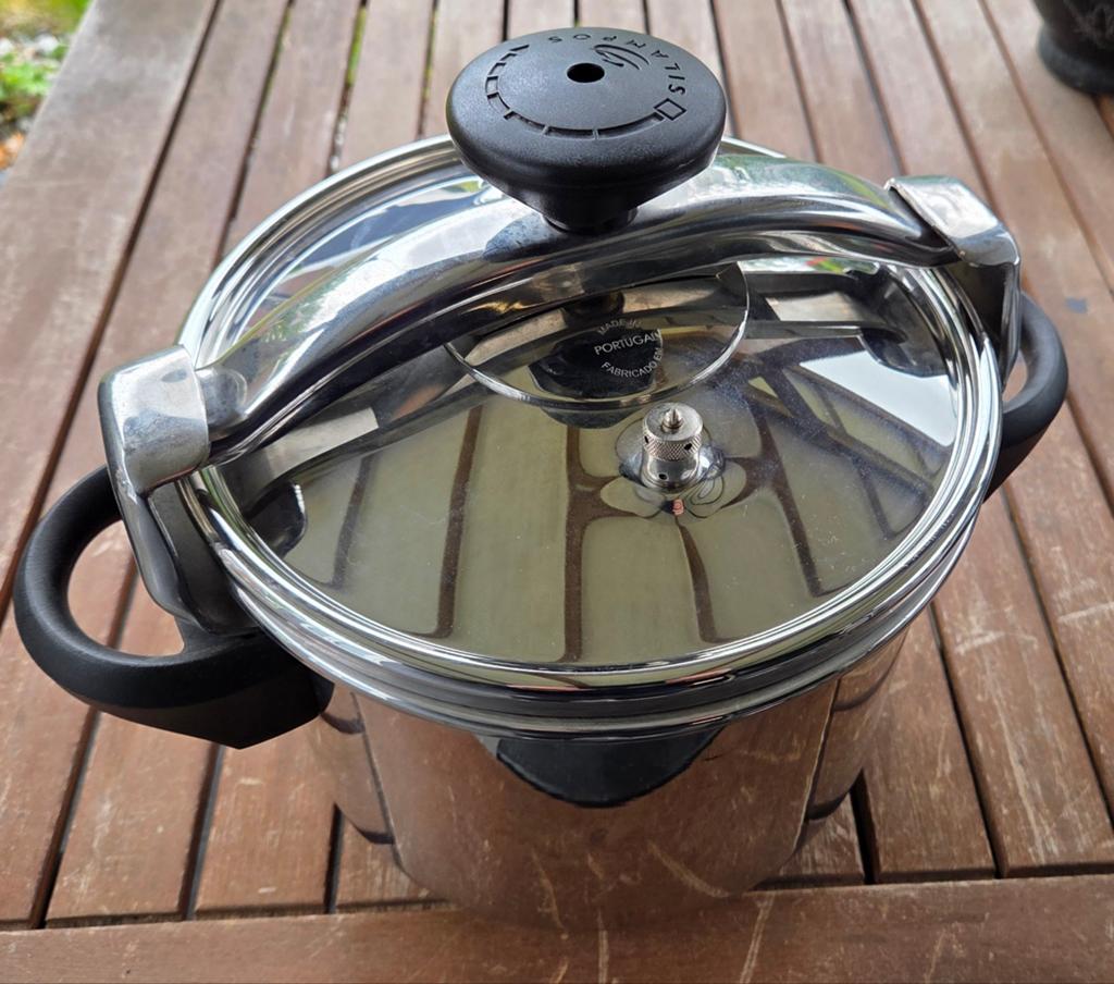 Silampos Snelkookpan 6 liter RVS - Made in Portugal zgan., Kookpan of Snelkookpan, Ophalen of Verzenden, Zo goed als nieuw, Rvs