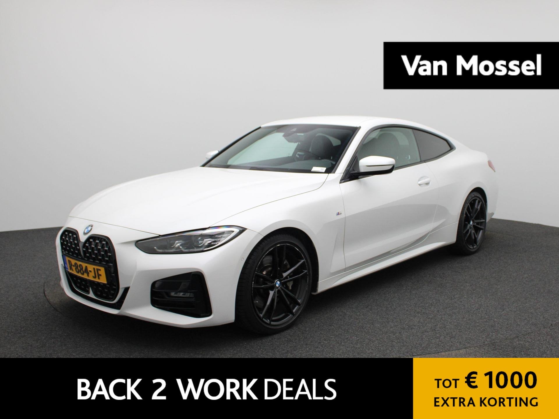 BMW 4-serie Coupé 430i High Executive | M-SPORT | Harman/Ka, Auto's, Automaat, Gebruikt, 4 stoelen, Wit