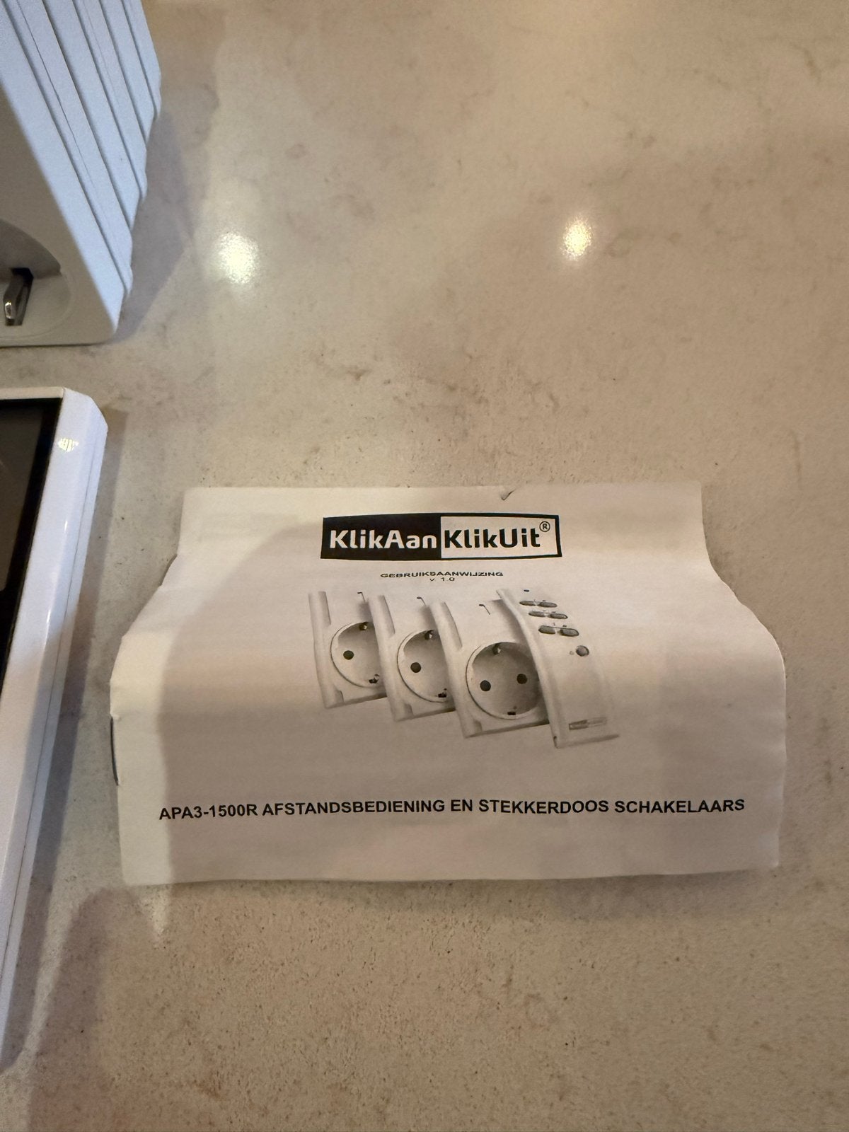 10 Klik Aan Klik Uit draadloze schakelaars + 4 afstandsbedie, Ophalen of Verzenden, Gebruikt, Wit, Kunststof