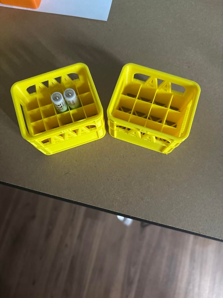 AAA Batterij kratjes - Geel (2 stuks), Ophalen of Verzenden, Nieuw