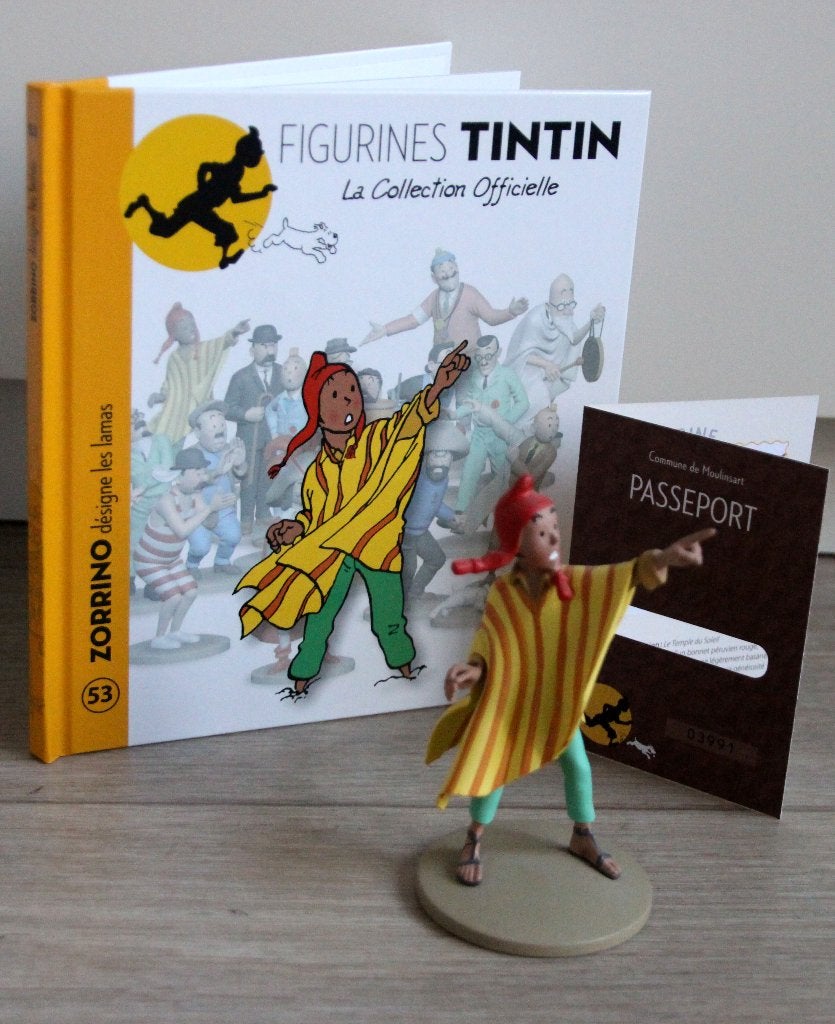 Moulinsart figurine n 53 Zorrino Tintin Hergé Kuifje, Verzenden, Kuifje, Zo goed als nieuw, Beeldje of Figuurtje