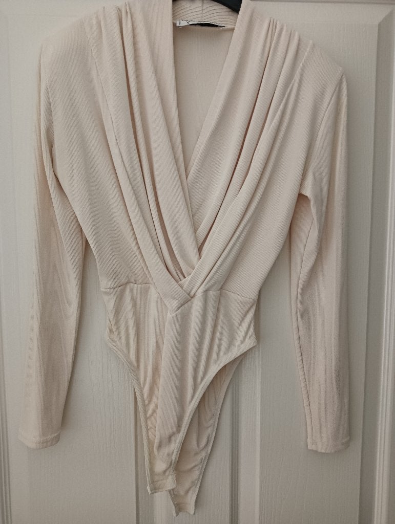 Bodystocking, Maat 38/40 (M), Beige, Ophalen of Verzenden, Zo goed als nieuw