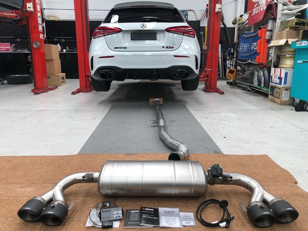 Akrapovic Evolution titanium uitlaat - AMG A45 A45S W177 20+