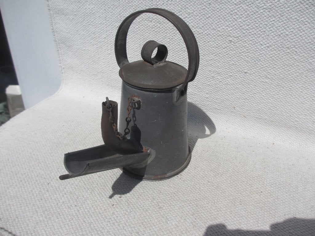 Vintage mijnwerkers lamp Engeland +/- 1900, Ophalen of Verzenden