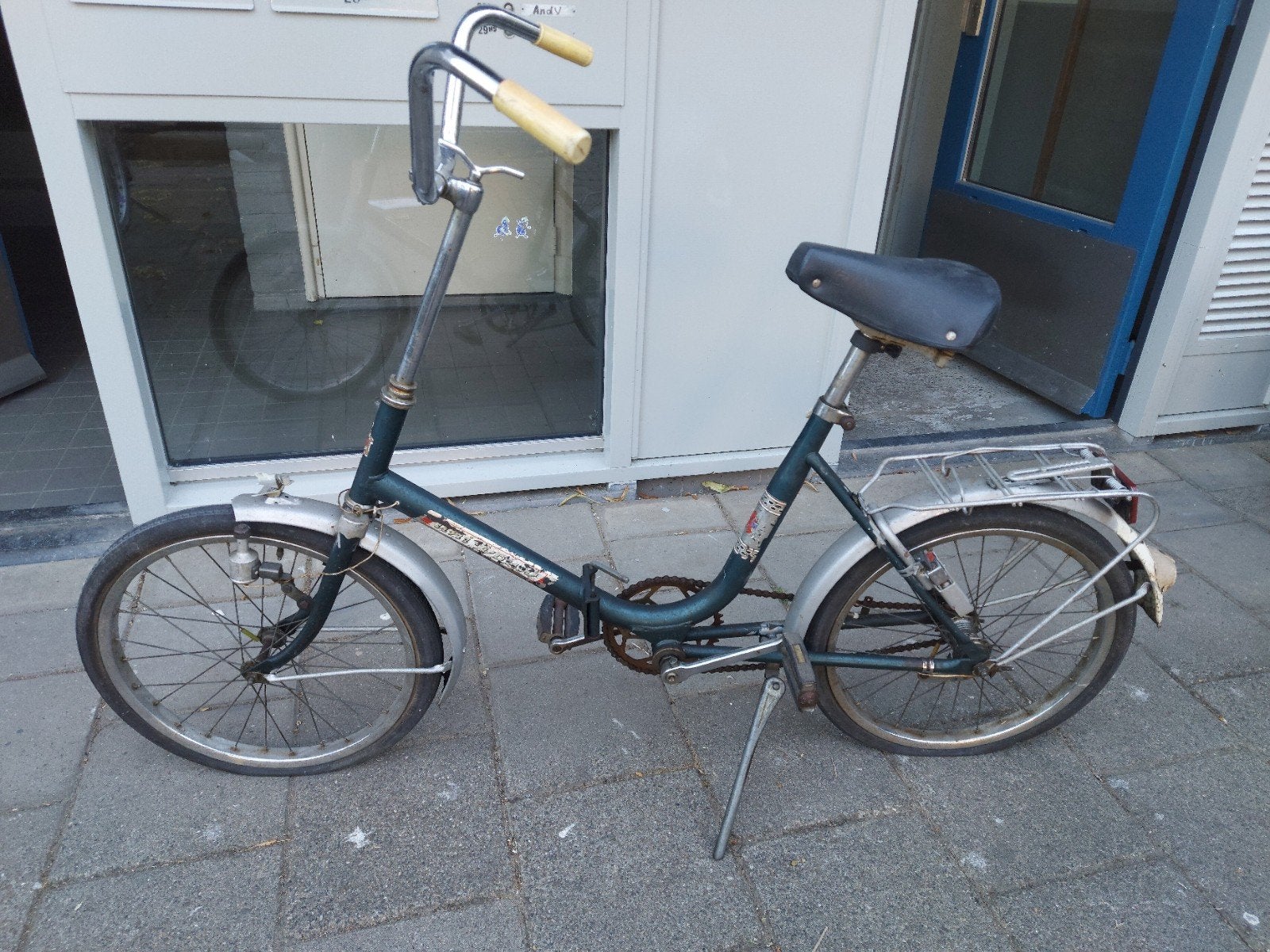 Oude vouwfiets / klapfiets – project / opknapper, Fietsen en Brommers, Fietsen | Vouwfietsen, Ophalen, Gebruikt, 20 inch of meer