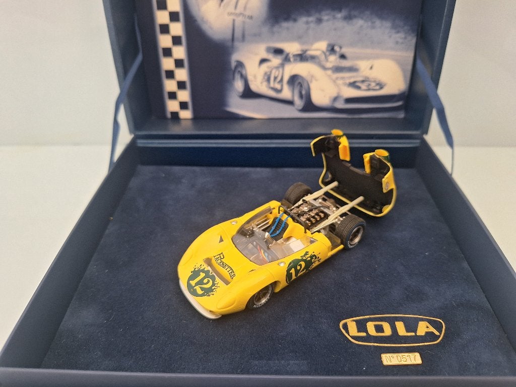 Fly 1:43 Lola T70 Spyder Mosport 1967 Roger Mc Gluskey, Kinderen en Baby's, Overige merken, Racebaan, Fly, Nieuw