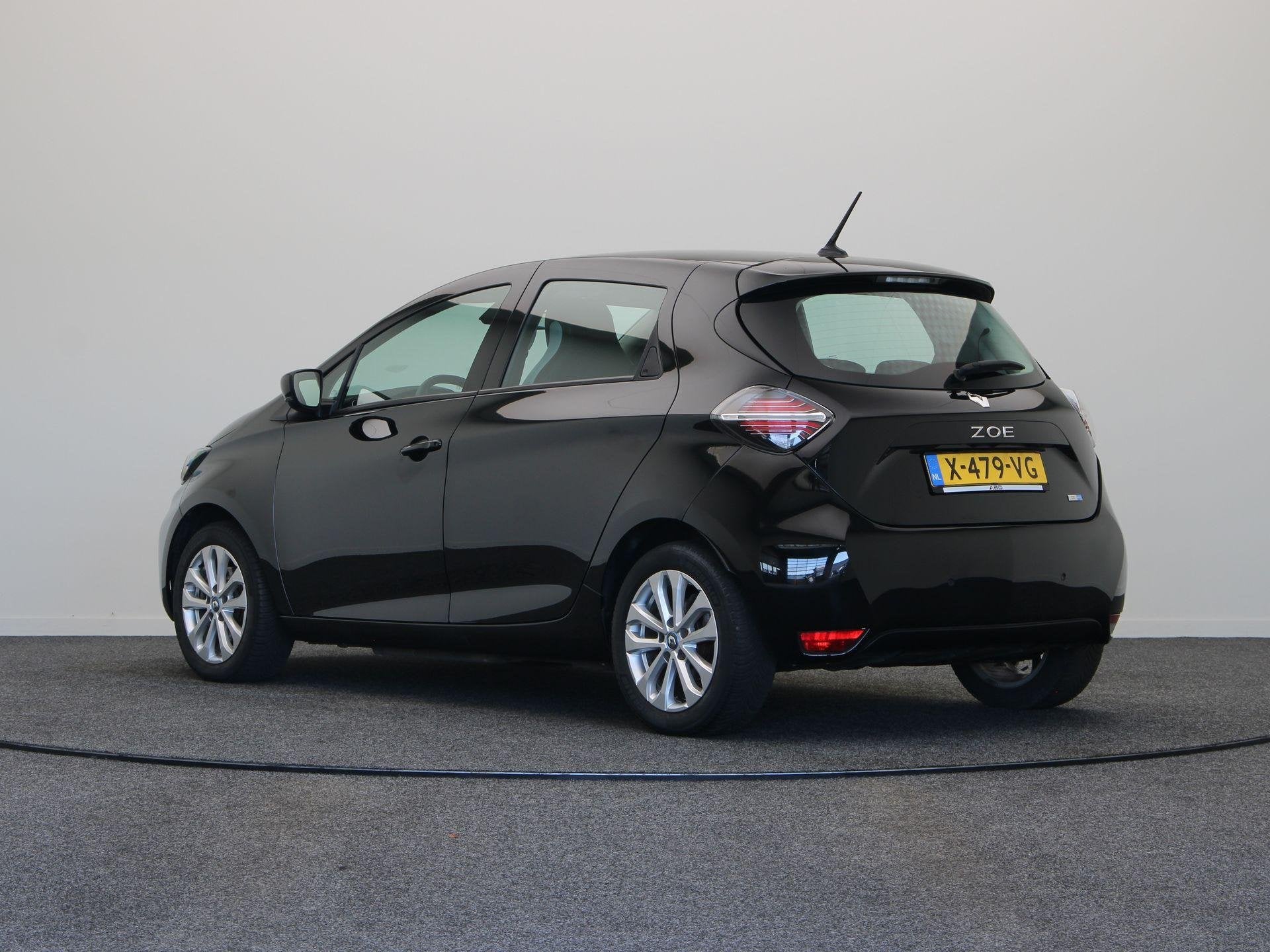 Renault ZOE R110 Intens 52 kwh | Batterijhuur | Achteruitrij, Auto's, Gebruikt, 395 km, 180 min, Zwart