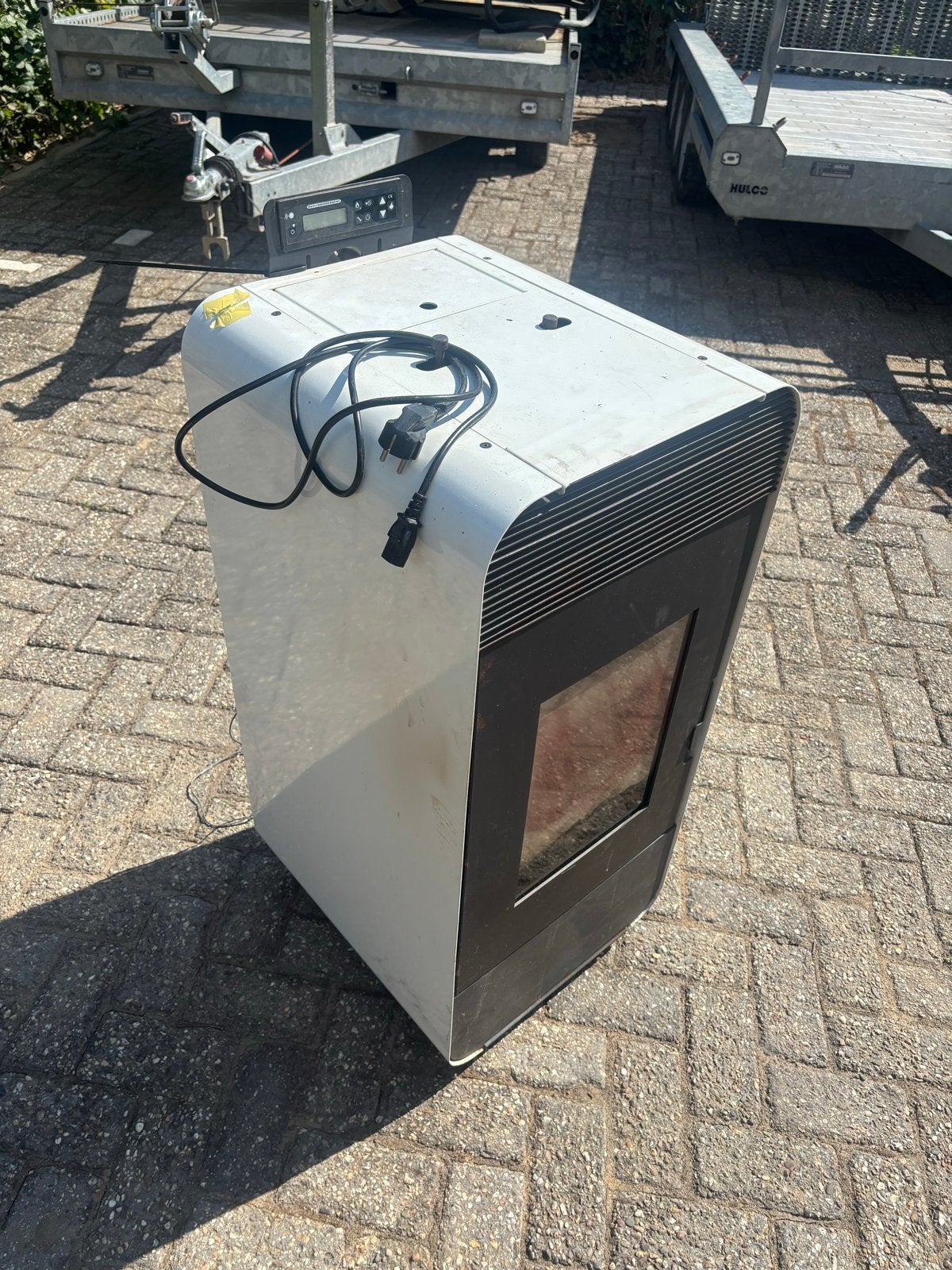 Pellka PLK11 Pelletkachel - 11 kW - defect, Huis en Inrichting, Kachels, Ophalen, Gebruikt, Pelletkachel, Vrijstaand