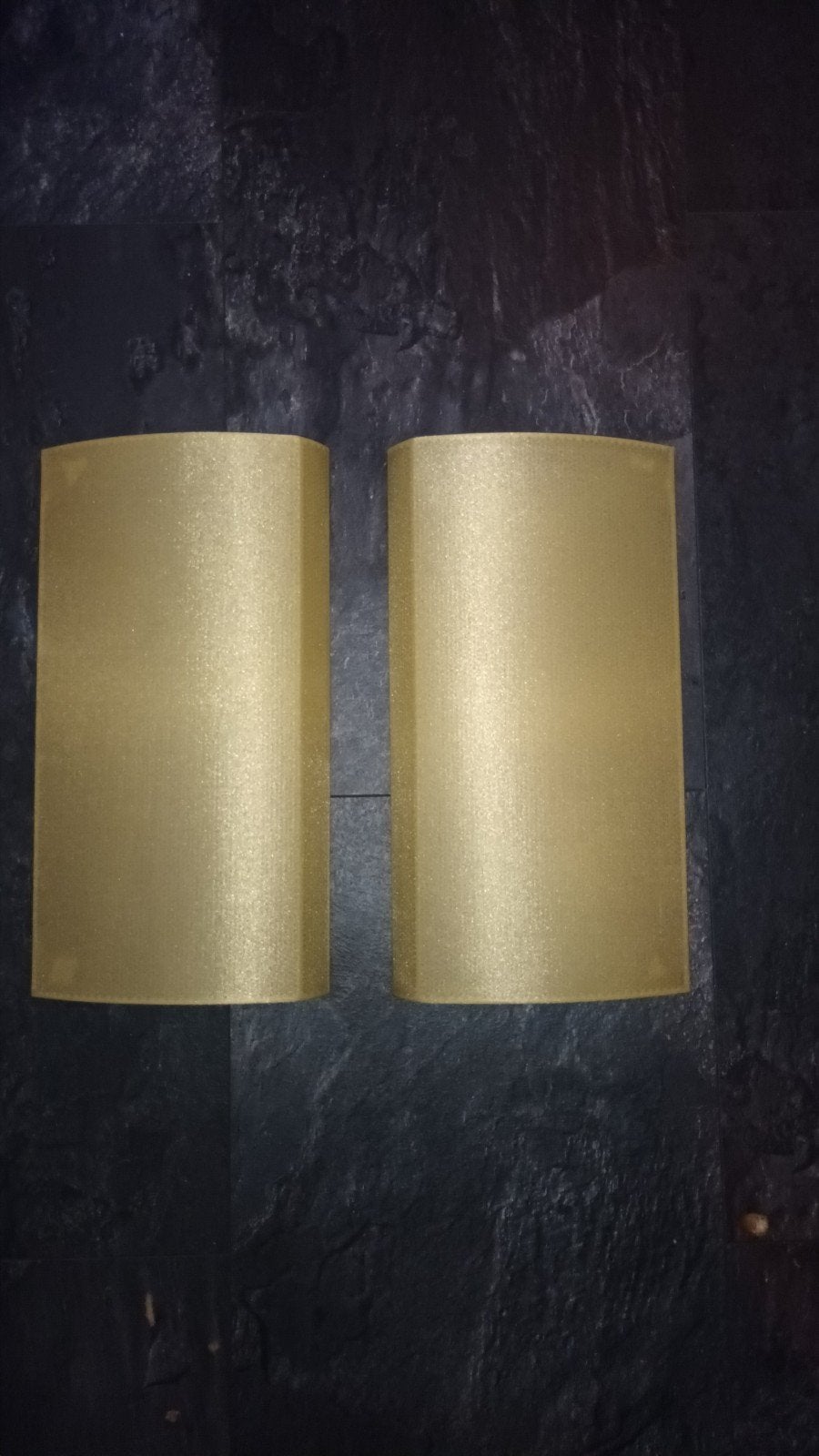 Gouden fronten voor BeoLab 4000 luidsprekers (set van 2), Ophalen of Verzenden, Gebruikt, Overige typen, Bang & Olufsen