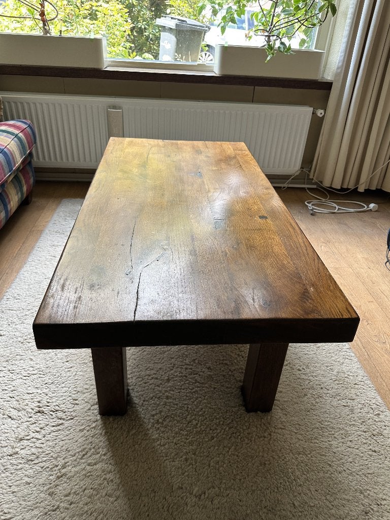 Eikenhouten salontafel, Huis en Inrichting, Ophalen, Gebruikt, 100 tot 150 cm, Klassiek