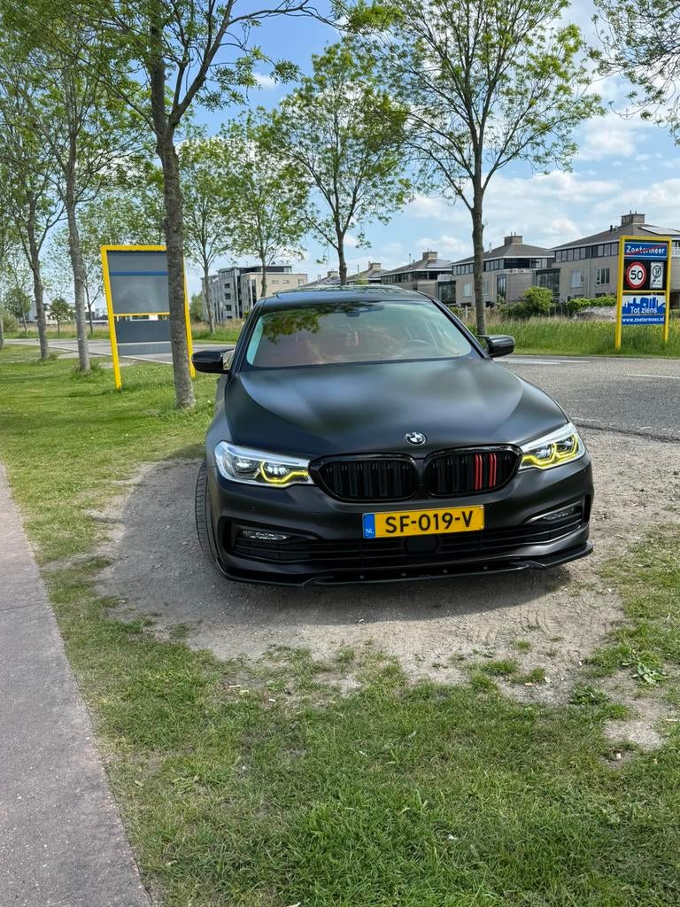 BMW 5-Serie 540i High Executive, Auto's, BMW, Automaat, 2000 kg, Bruin, Dealer onderhouden