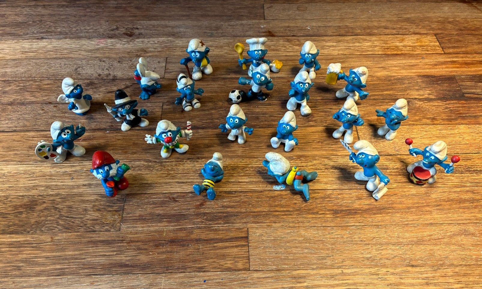Oude smurfen, Verzamelen, Smurfen, Ophalen of Verzenden, Gebruikt, Verschillende Smurfen, Poppetje, Figuurtje of Knuffel