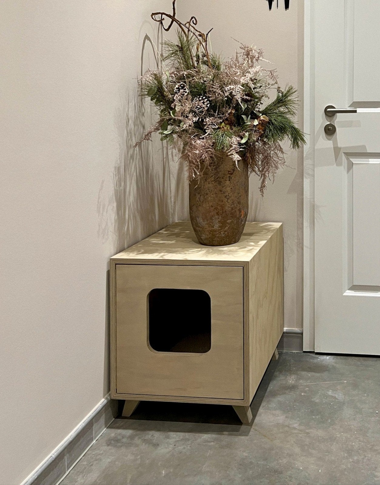 Weg met lelijke kattenbak! Nieuw 100% design ombouw in hout!, Dieren en Toebehoren, 6065ch 7, Segers houtwerken, Bartsegers@gmail.com