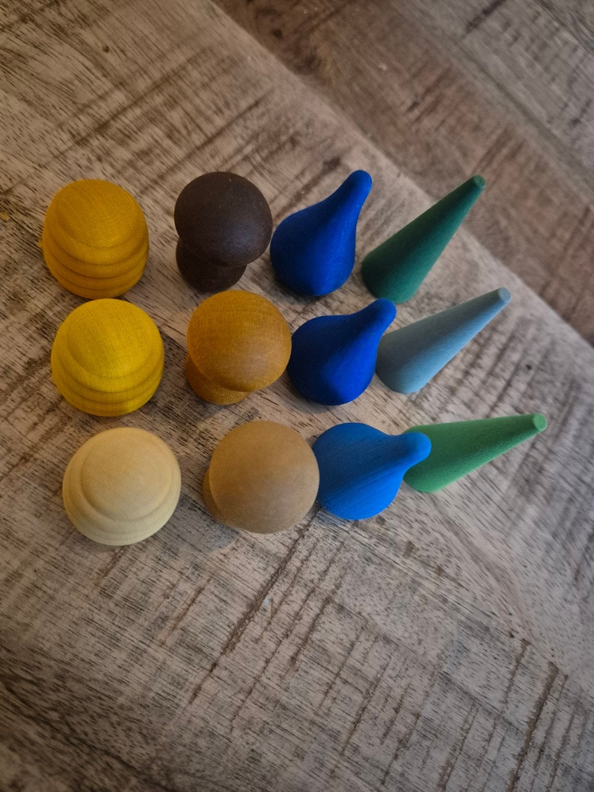 12 stuks Grapat houten speelfiguren, Ophalen of Verzenden, Gebruikt, Jongen of Meisje