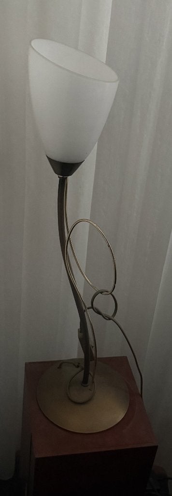 schemerlamp/tafellamp, 60 cm, Met schakelaar, E14 (klein), Zo goed als nieuw