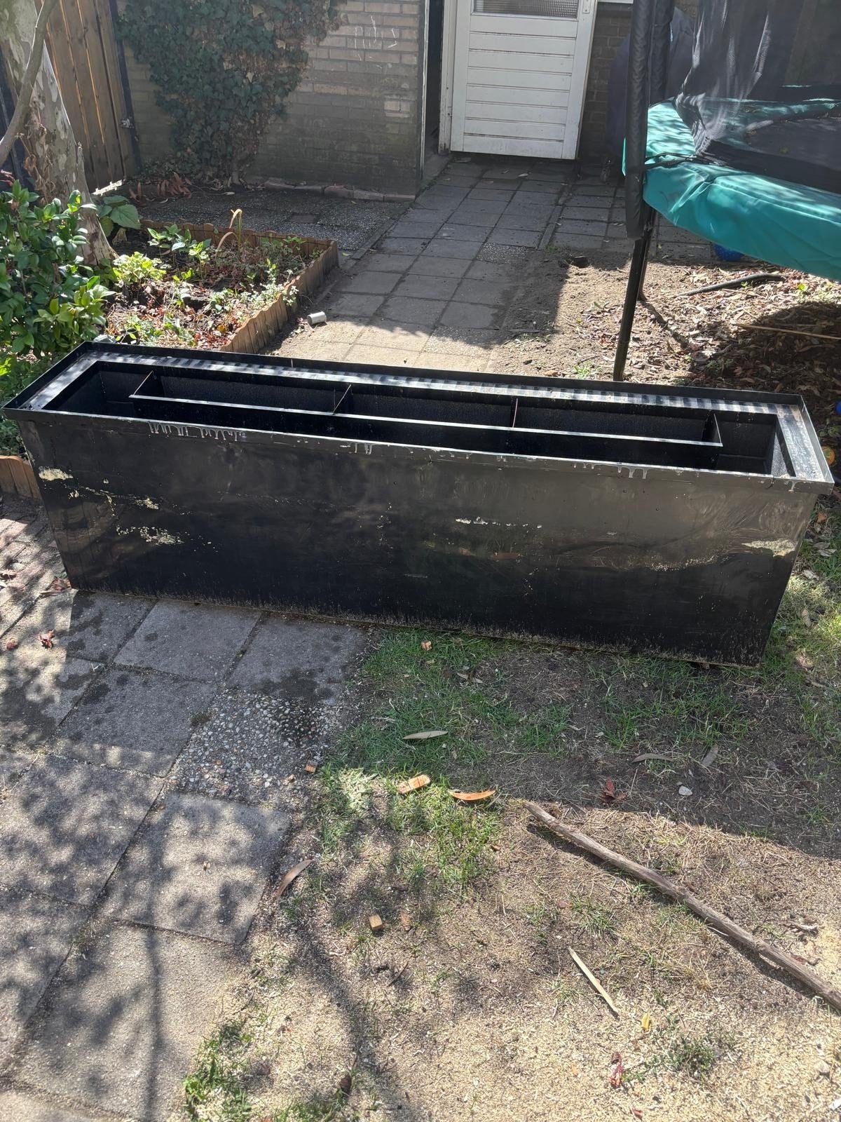 convectorput met houten rooster l, Ophalen, Gebruikt, 100 cm of meer, Binnen