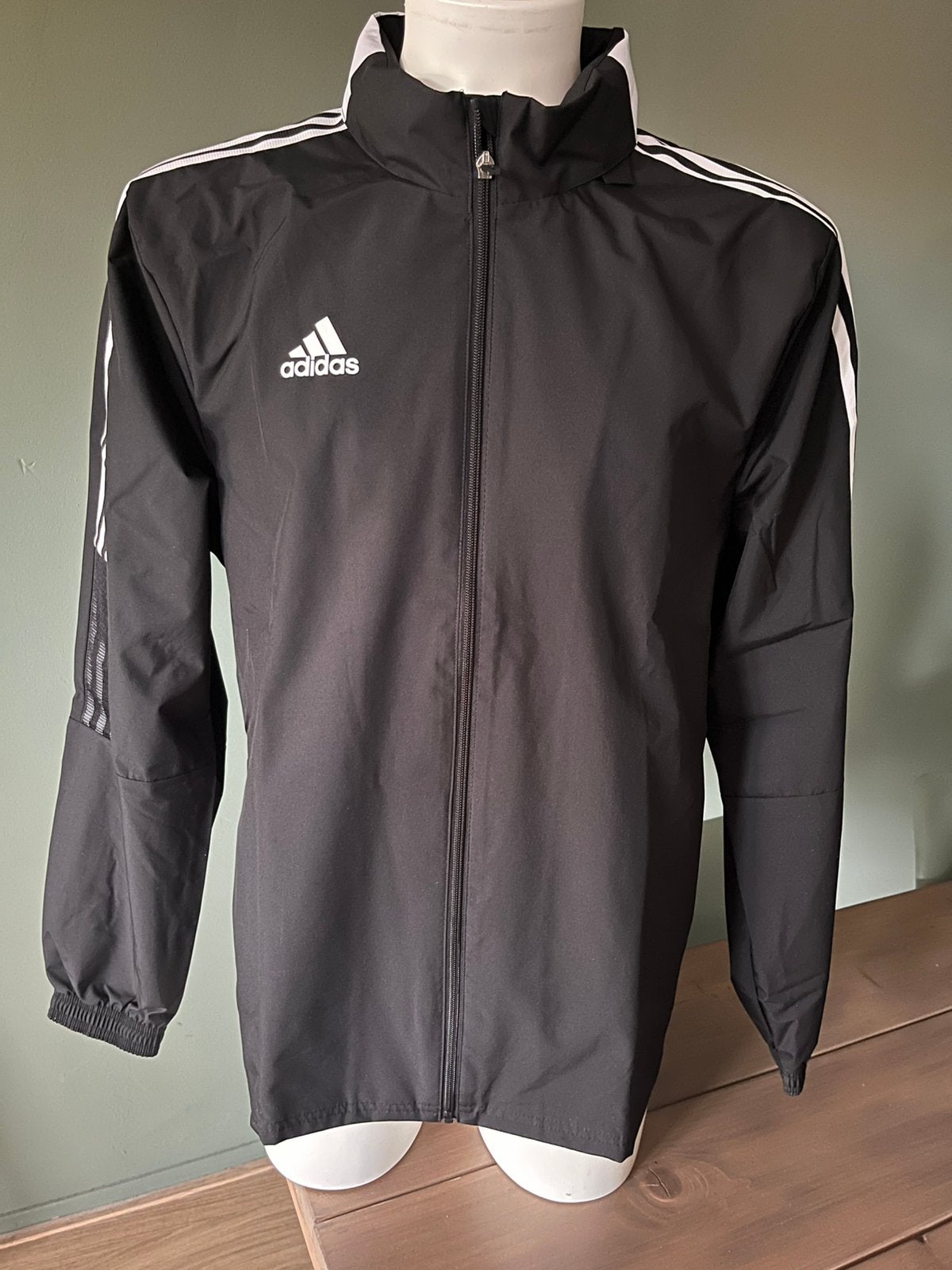 Zwarte Adidas jas S jacket windjack jassen zwart, Verzenden, Zwart, Nieuw, Algemeen