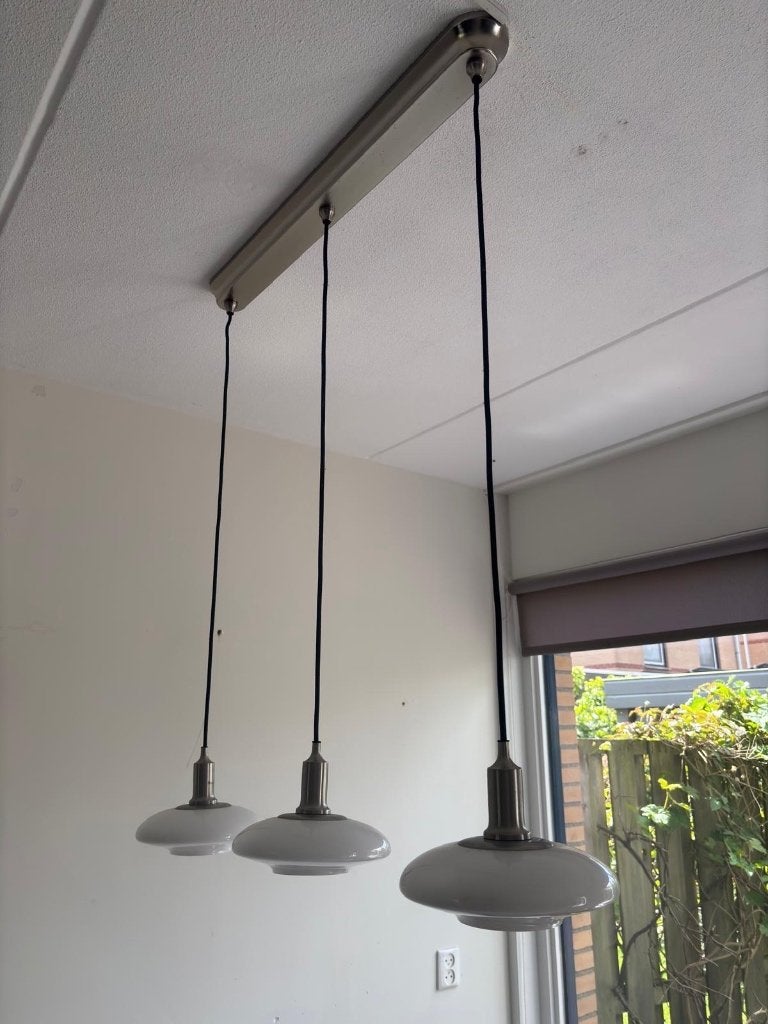 Eettafel Lamp, Ophalen, Gebruikt, Glas