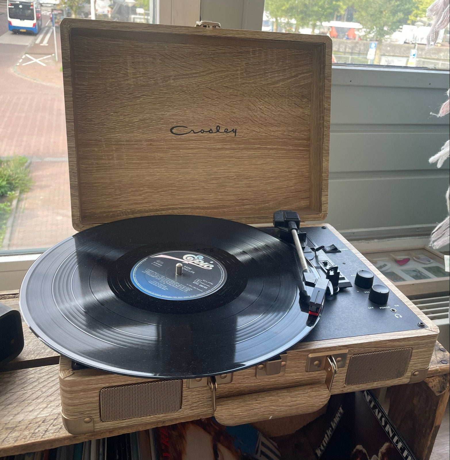 Crosley Platenspeler - Draagbaar en Stijlvol, Overige merken, Gebruikt, Pitch-regelaar, Ophalen of Verzenden