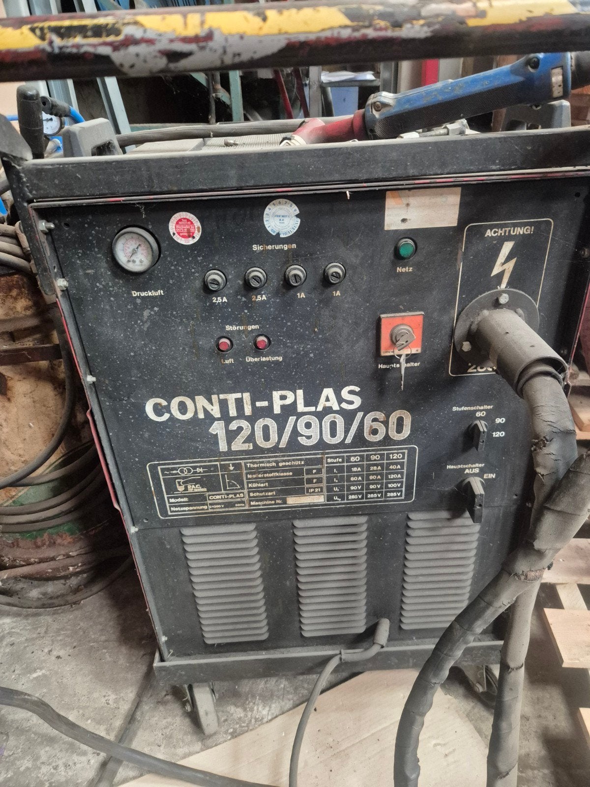 Conti-Plas 120/90/60 plasma apparaat - Conti-Weld, Ophalen, Gebruikt, Minder dan 150 ampère, Overige typen